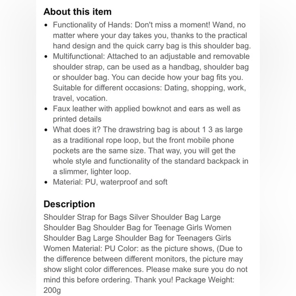 💥VAIKANHAI SHOULDER GOLD ACCENT CHAIN BAG - Picture 5 of 7